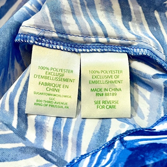 Lilly Pulitzer Colby Costa Verde Lapis Blue Romper - Picture 5 of 6